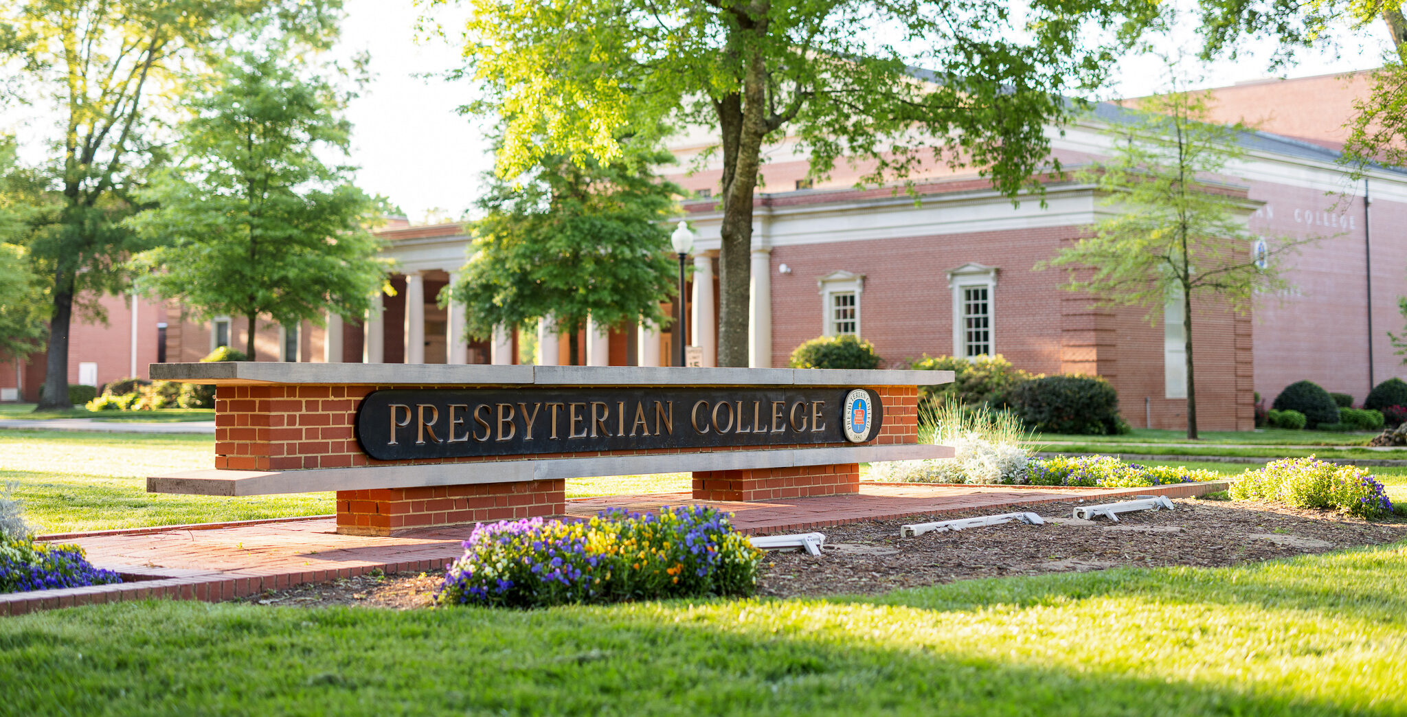 A picture of the Presbyterian College sign.