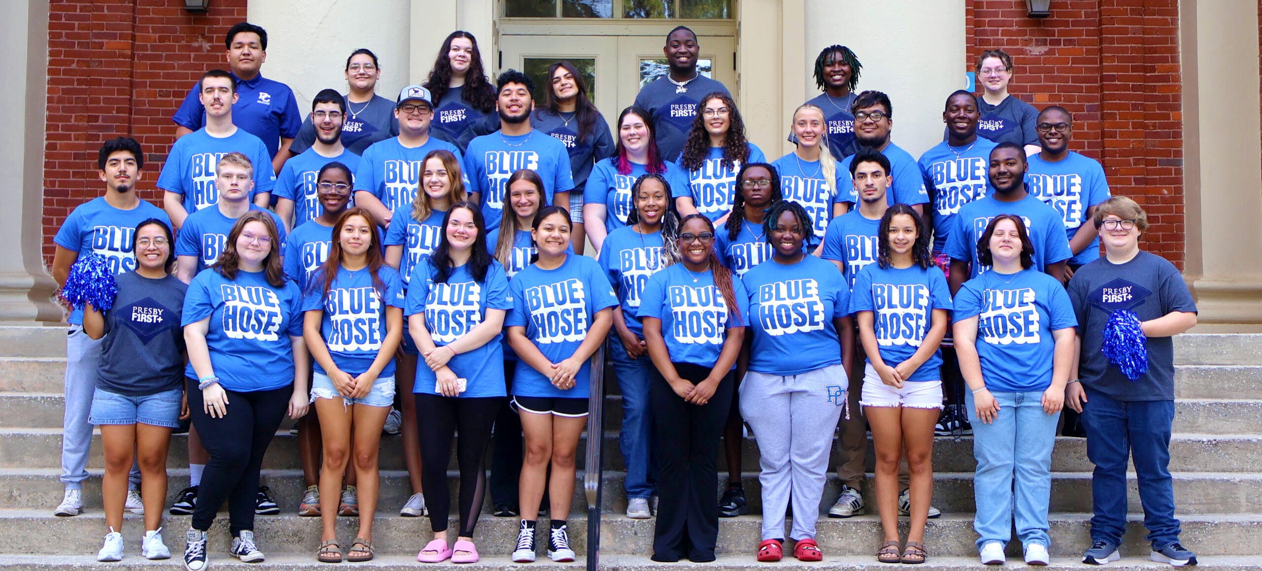 First Generation Students posing for a group photo.
