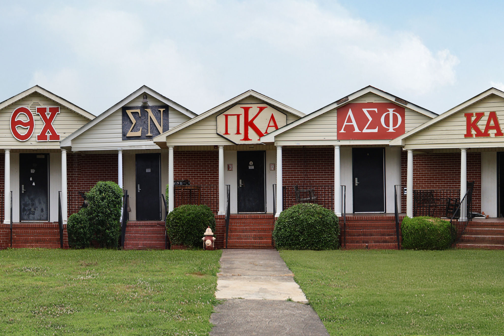 Fraternity Houses at PC.