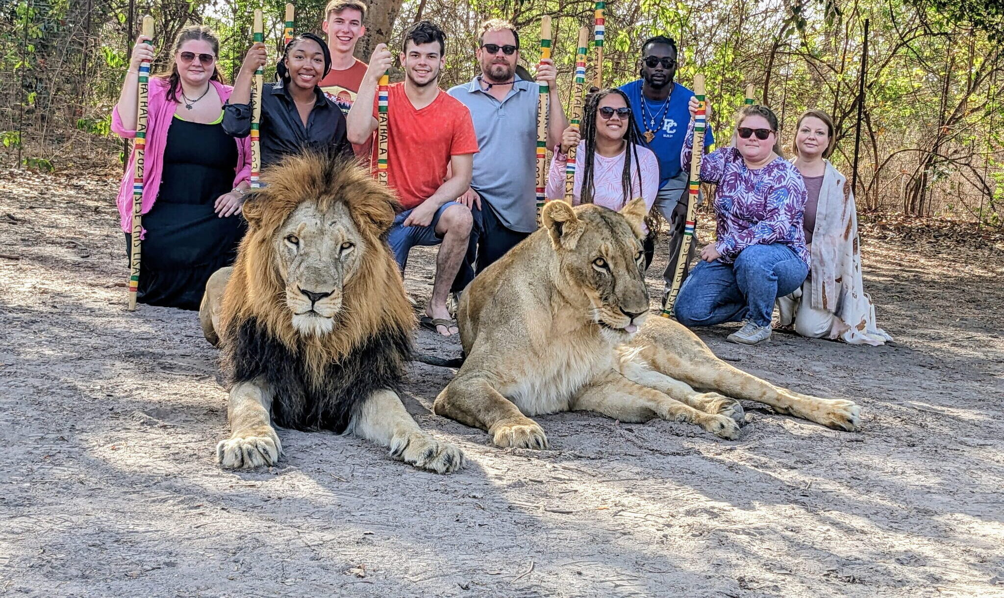 Presbyterian College students study abroad in Gambia
