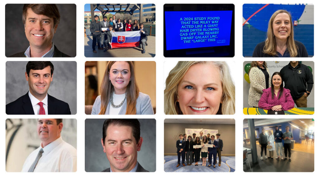 A collage of Presbyterian College alumni for our "Good News" section. 