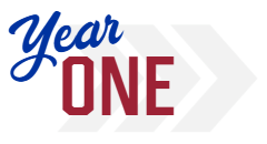 Year one logo. 